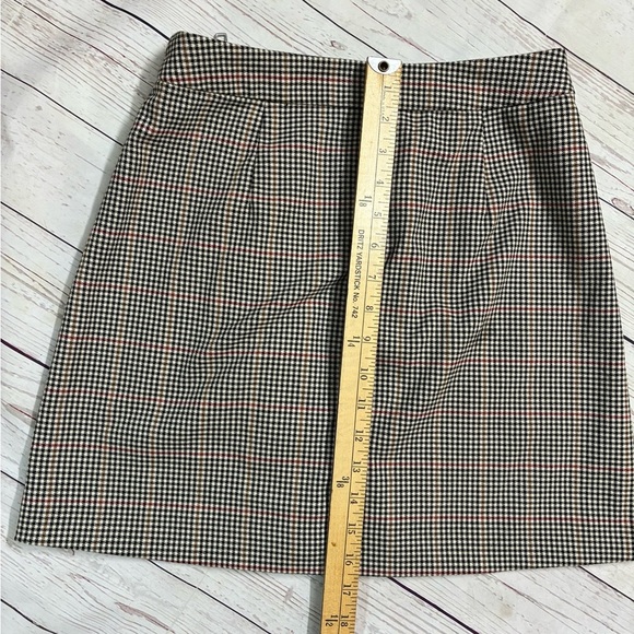 EUC Vintage Small Arizona Gray White Mini Checkered Plaid Skirt Clueless School - Picture 6 of 7